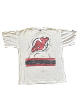 VTG Brodeur NJ Devils starter Tshirt USA medium NHL New Jersey